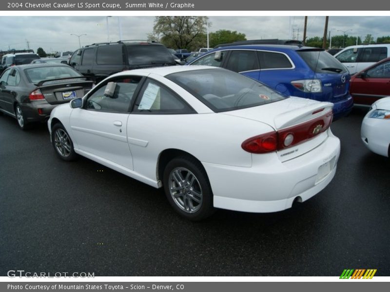 Summit White / Graphite 2004 Chevrolet Cavalier LS Sport Coupe