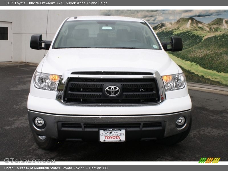 Super White / Sand Beige 2012 Toyota Tundra CrewMax 4x4