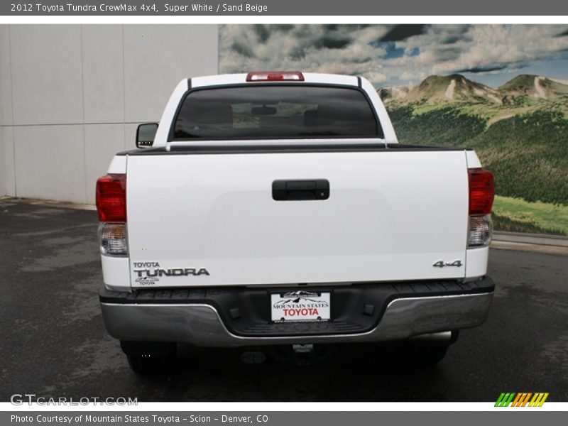 Super White / Sand Beige 2012 Toyota Tundra CrewMax 4x4
