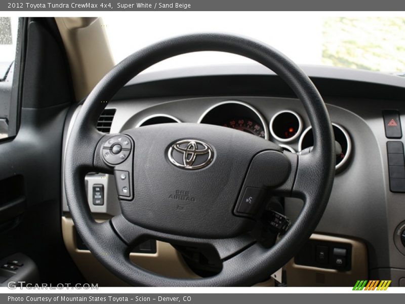 Super White / Sand Beige 2012 Toyota Tundra CrewMax 4x4