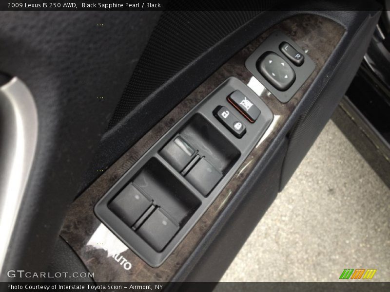 Black Sapphire Pearl / Black 2009 Lexus IS 250 AWD