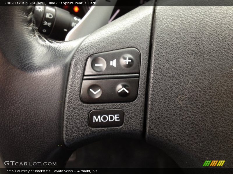 Black Sapphire Pearl / Black 2009 Lexus IS 250 AWD