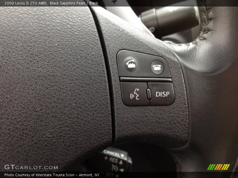 Black Sapphire Pearl / Black 2009 Lexus IS 250 AWD