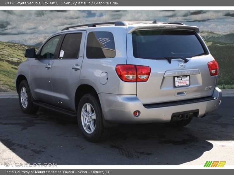 Silver Sky Metallic / Graphite Gray 2012 Toyota Sequoia SR5 4WD