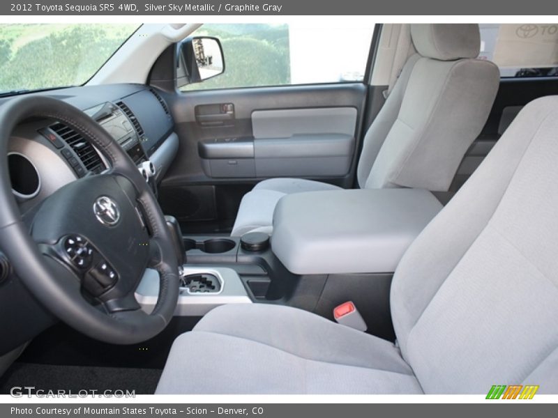 Silver Sky Metallic / Graphite Gray 2012 Toyota Sequoia SR5 4WD