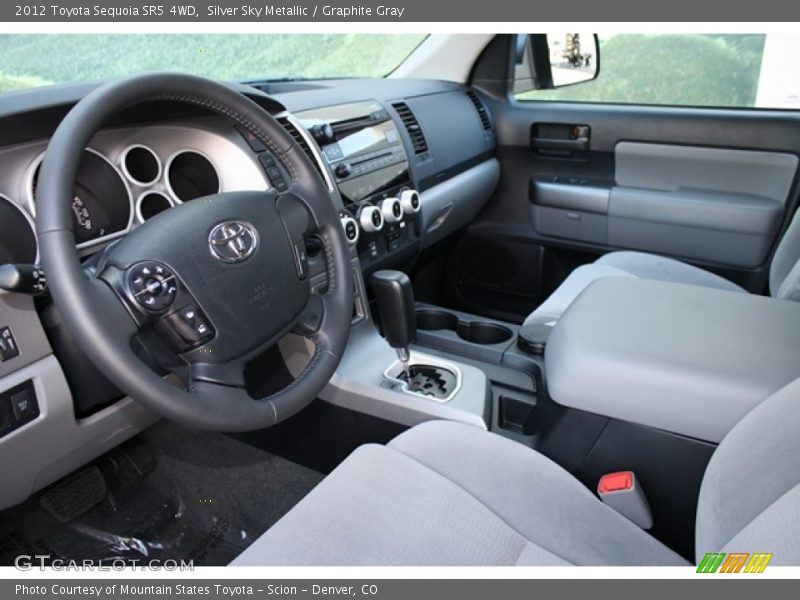 Silver Sky Metallic / Graphite Gray 2012 Toyota Sequoia SR5 4WD