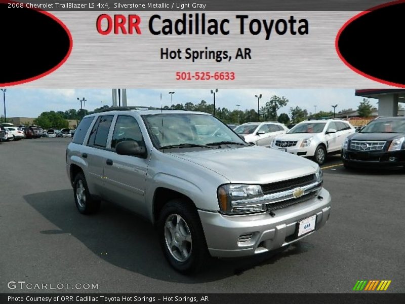 Silverstone Metallic / Light Gray 2008 Chevrolet TrailBlazer LS 4x4