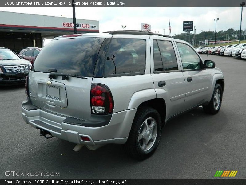 Silverstone Metallic / Light Gray 2008 Chevrolet TrailBlazer LS 4x4