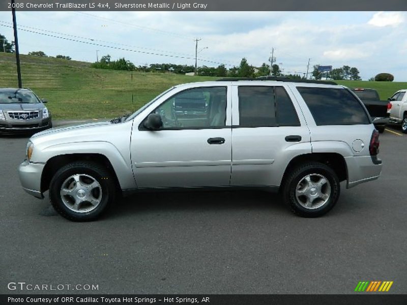 Silverstone Metallic / Light Gray 2008 Chevrolet TrailBlazer LS 4x4