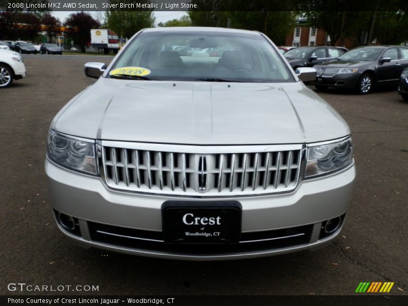 Silver Birch Metallic / Light Stone 2008 Lincoln MKZ AWD Sedan