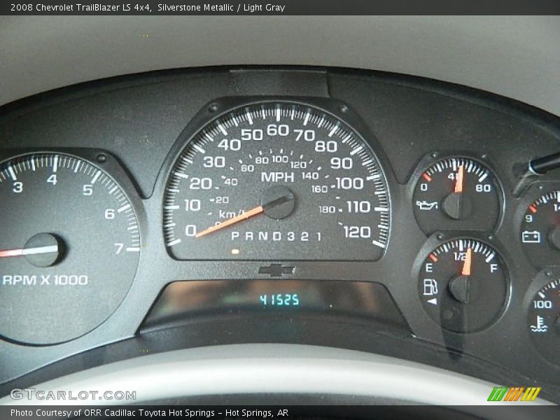 Silverstone Metallic / Light Gray 2008 Chevrolet TrailBlazer LS 4x4
