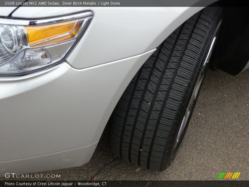Silver Birch Metallic / Light Stone 2008 Lincoln MKZ AWD Sedan