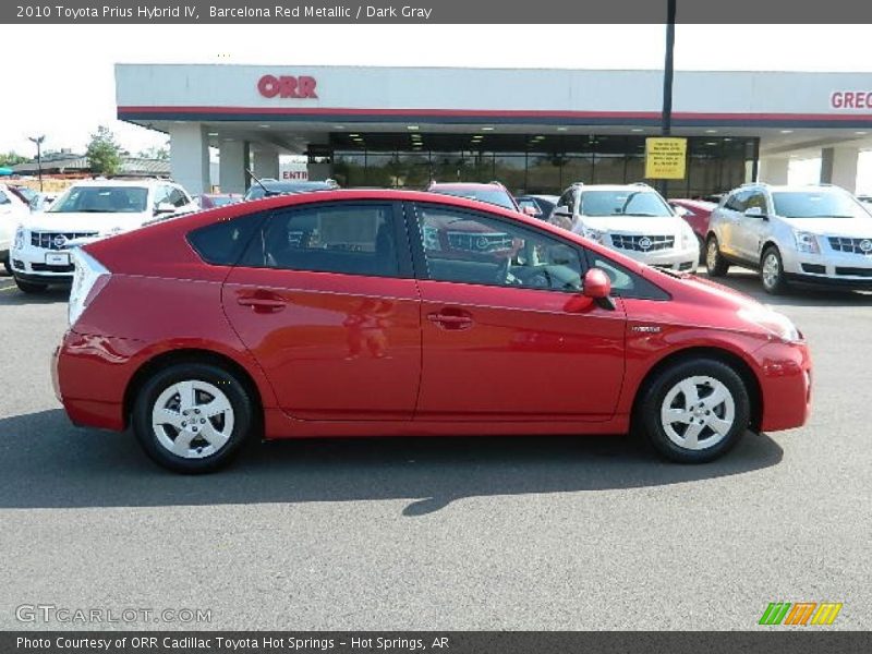 Barcelona Red Metallic / Dark Gray 2010 Toyota Prius Hybrid IV