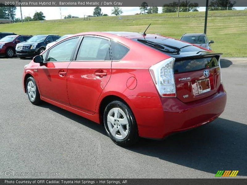 Barcelona Red Metallic / Dark Gray 2010 Toyota Prius Hybrid IV