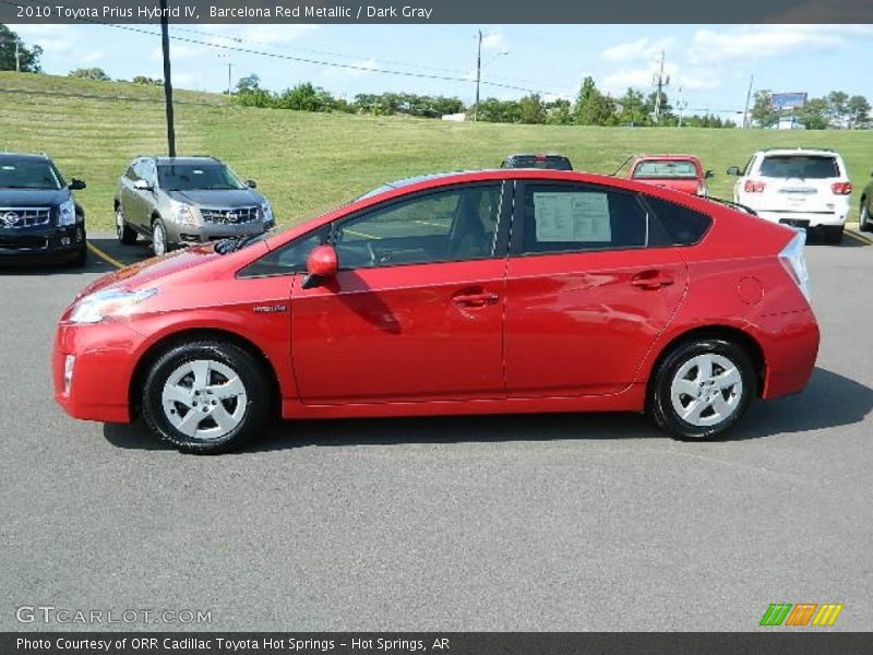 Barcelona Red Metallic / Dark Gray 2010 Toyota Prius Hybrid IV