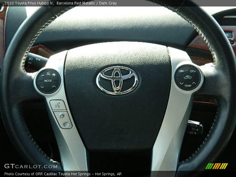 Barcelona Red Metallic / Dark Gray 2010 Toyota Prius Hybrid IV