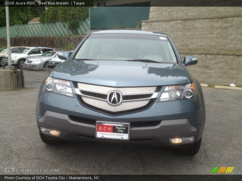 Steel Blue Metallic / Taupe 2008 Acura MDX