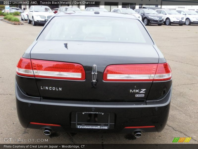 Tuxedo Black Metallic / Dark Charcoal 2012 Lincoln MKZ AWD