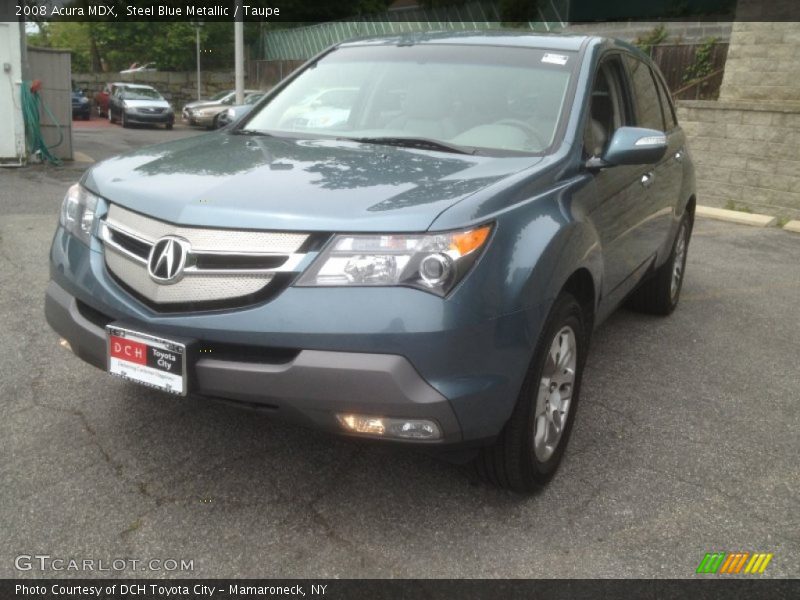 Steel Blue Metallic / Taupe 2008 Acura MDX
