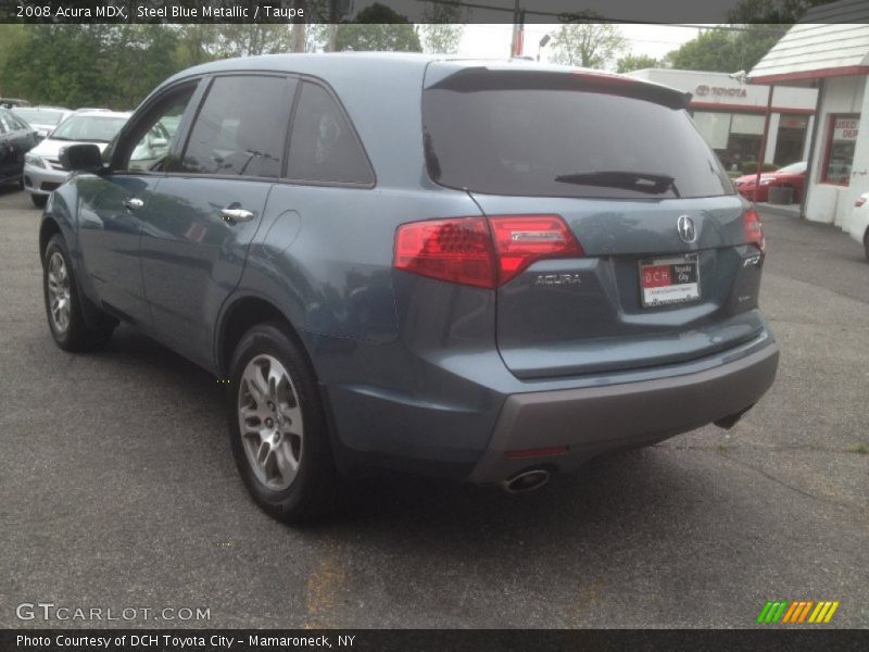 Steel Blue Metallic / Taupe 2008 Acura MDX