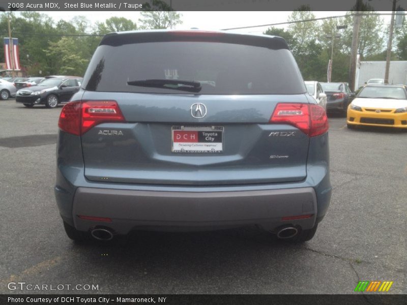 Steel Blue Metallic / Taupe 2008 Acura MDX