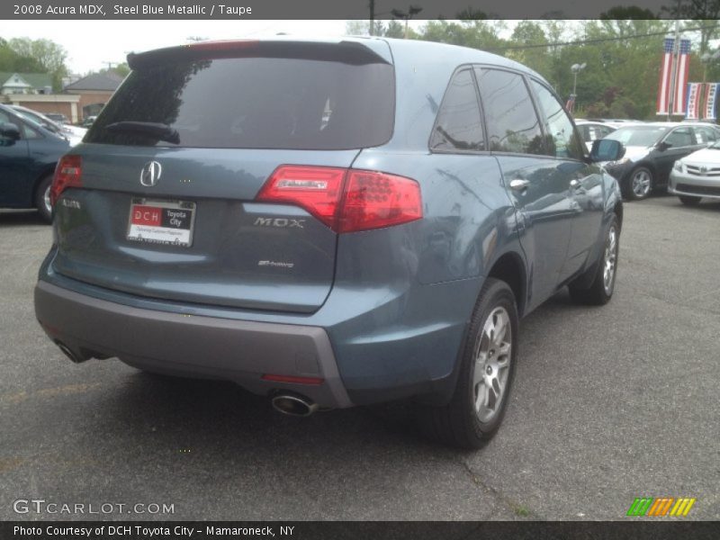 Steel Blue Metallic / Taupe 2008 Acura MDX