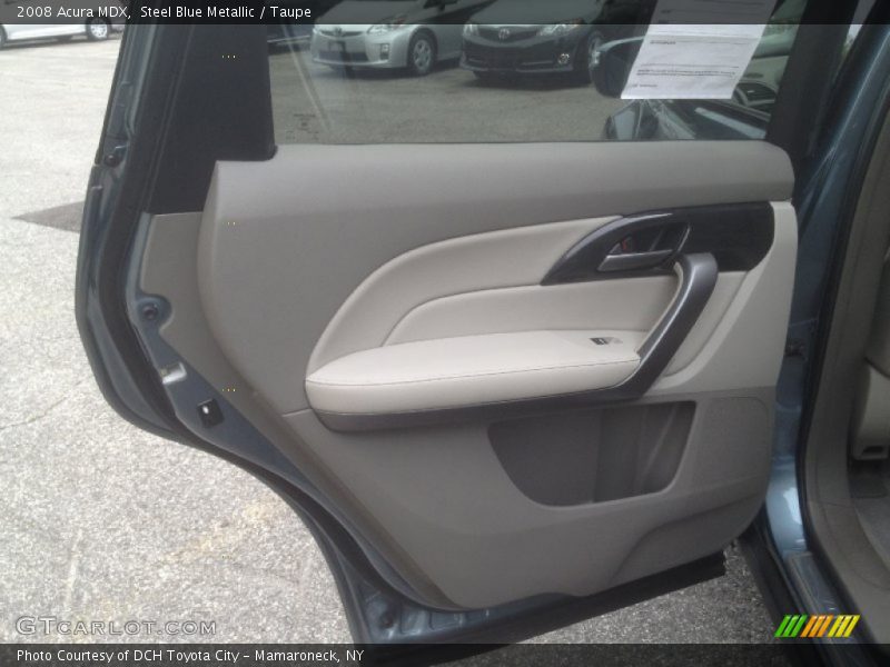 Steel Blue Metallic / Taupe 2008 Acura MDX