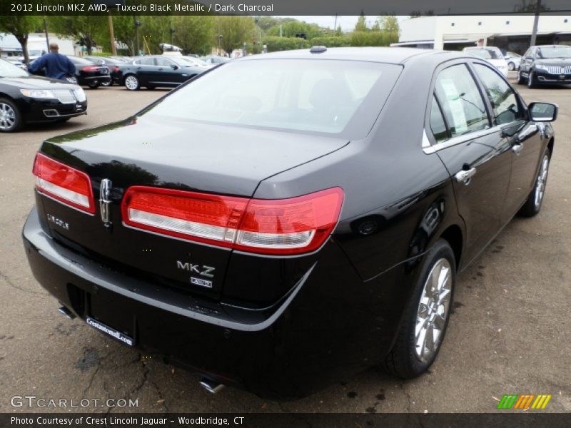 Tuxedo Black Metallic / Dark Charcoal 2012 Lincoln MKZ AWD