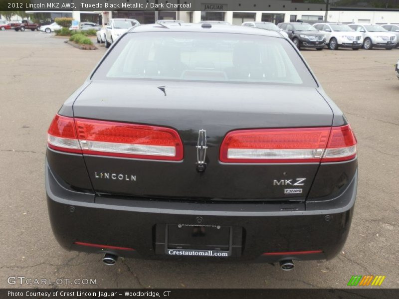 Tuxedo Black Metallic / Dark Charcoal 2012 Lincoln MKZ AWD