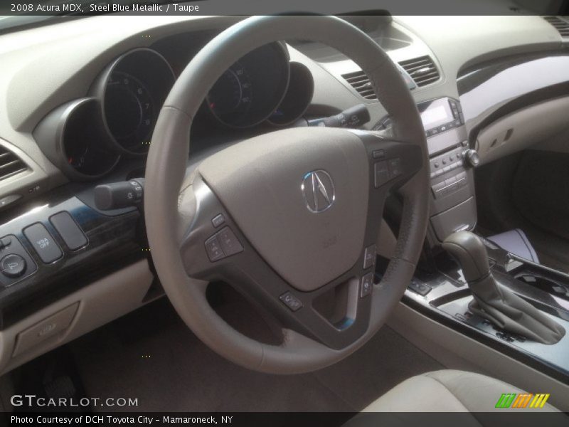 Steel Blue Metallic / Taupe 2008 Acura MDX