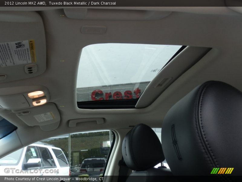 Tuxedo Black Metallic / Dark Charcoal 2012 Lincoln MKZ AWD
