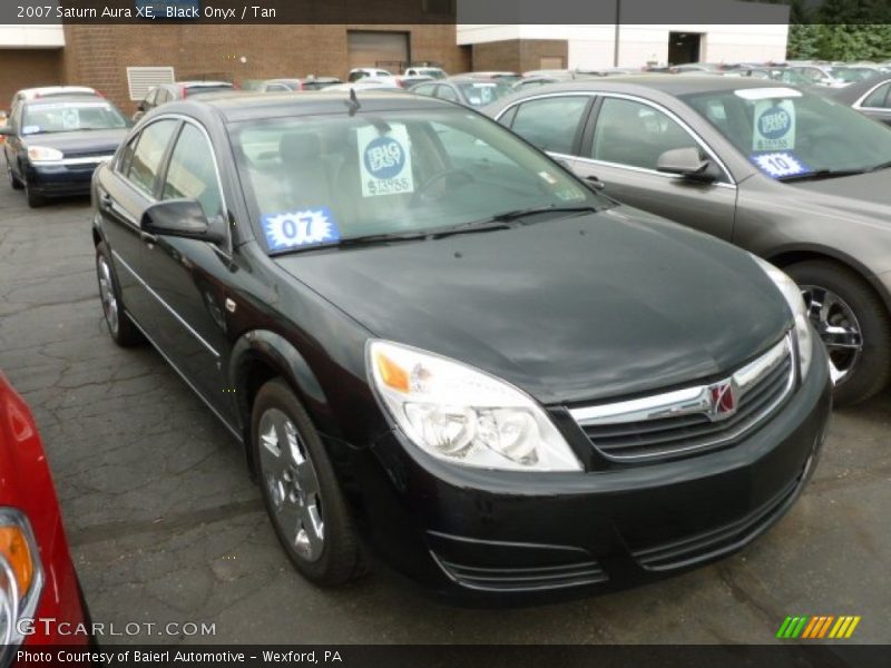 Black Onyx / Tan 2007 Saturn Aura XE