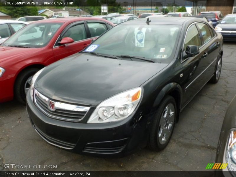 Black Onyx / Tan 2007 Saturn Aura XE