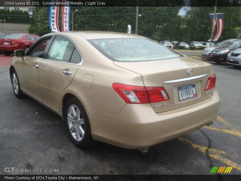 Golden Almond Metallic / Light Gray 2009 Lexus ES 350