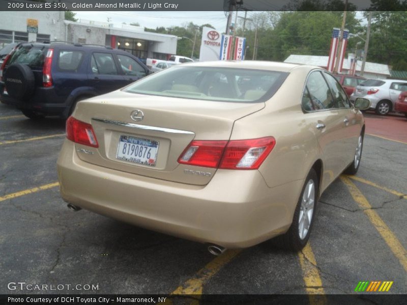 Golden Almond Metallic / Light Gray 2009 Lexus ES 350