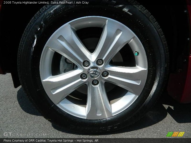 Salsa Red Pearl / Ash Gray 2008 Toyota Highlander Limited