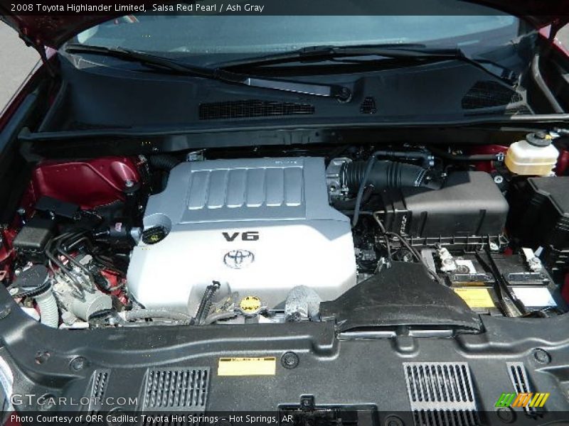 Salsa Red Pearl / Ash Gray 2008 Toyota Highlander Limited