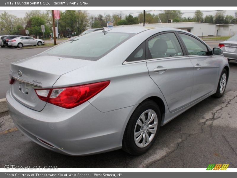 Radiant Silver / Gray 2012 Hyundai Sonata GLS
