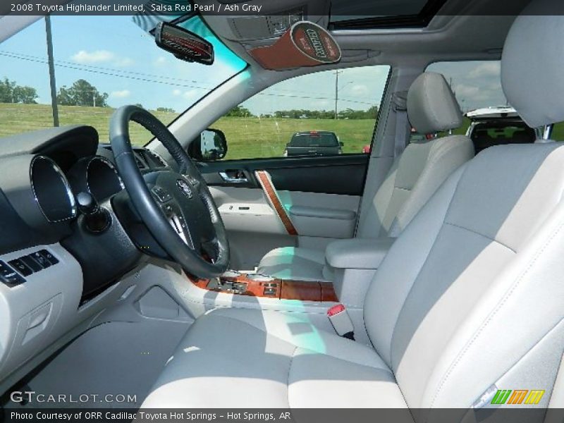 Salsa Red Pearl / Ash Gray 2008 Toyota Highlander Limited