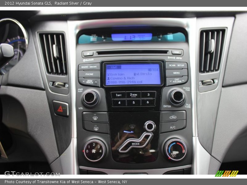 Radiant Silver / Gray 2012 Hyundai Sonata GLS