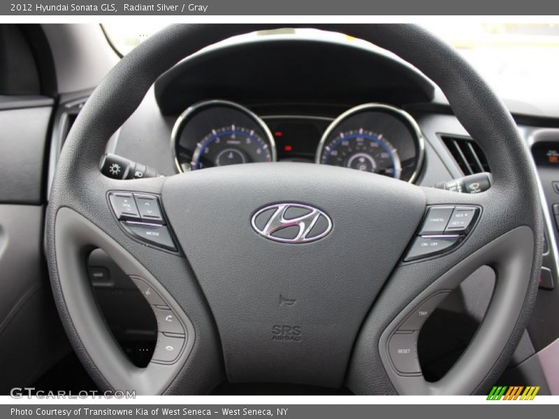 Radiant Silver / Gray 2012 Hyundai Sonata GLS