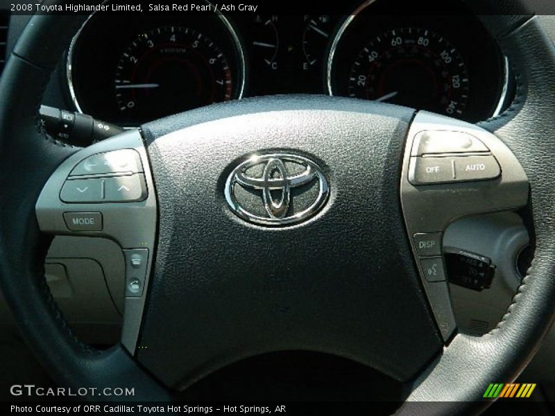 Salsa Red Pearl / Ash Gray 2008 Toyota Highlander Limited