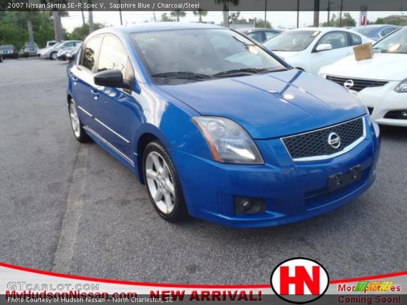 Sapphire Blue / Charcoal/Steel 2007 Nissan Sentra SE-R Spec V