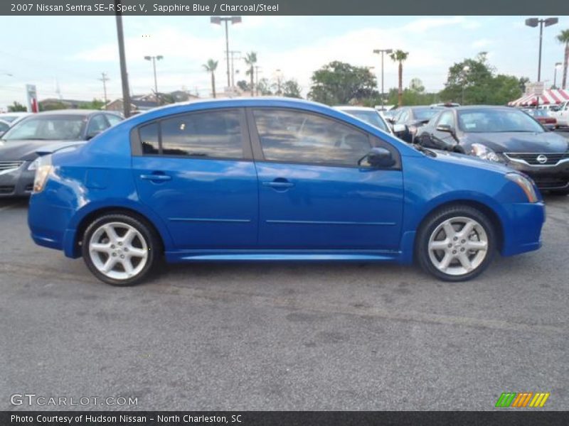 Sapphire Blue / Charcoal/Steel 2007 Nissan Sentra SE-R Spec V