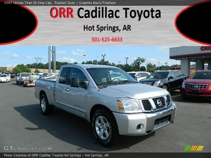 Radiant Silver / Graphite Black/Titanium 2007 Nissan Titan SE King Cab