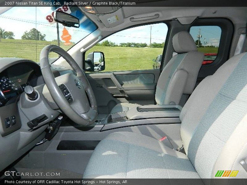 Radiant Silver / Graphite Black/Titanium 2007 Nissan Titan SE King Cab