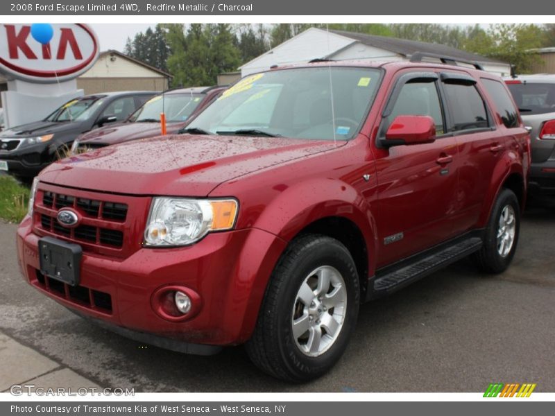 Redfire Metallic / Charcoal 2008 Ford Escape Limited 4WD