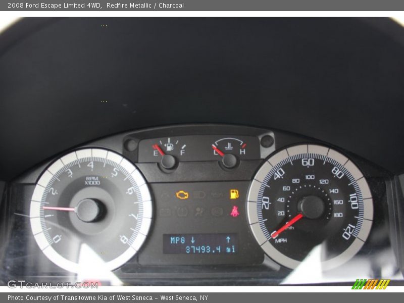 Redfire Metallic / Charcoal 2008 Ford Escape Limited 4WD