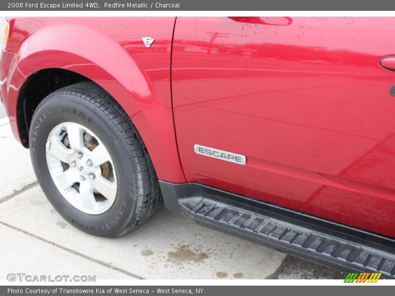 Redfire Metallic / Charcoal 2008 Ford Escape Limited 4WD