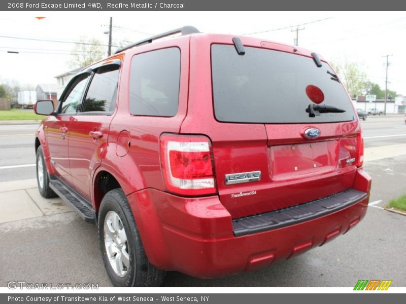 Redfire Metallic / Charcoal 2008 Ford Escape Limited 4WD